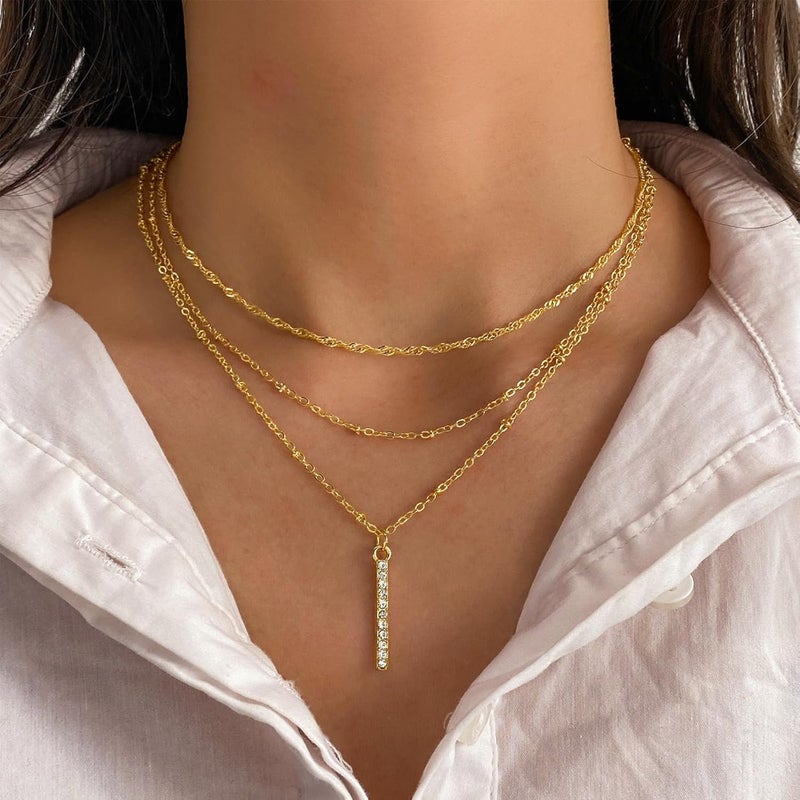 IFKM Long Gold Necklace for Women Dainty Lariat Gold Necklaces 14k Gold Plated Twist Snake Chain Y Necklace Simple Charm Trendy Jewelry Women Girls Gifts - Image 2